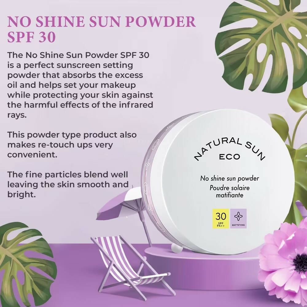 The Face Shop Natural Sun Eco No Shine Sun Powder SPF 30 - Korean Skincare | Swadesiicart