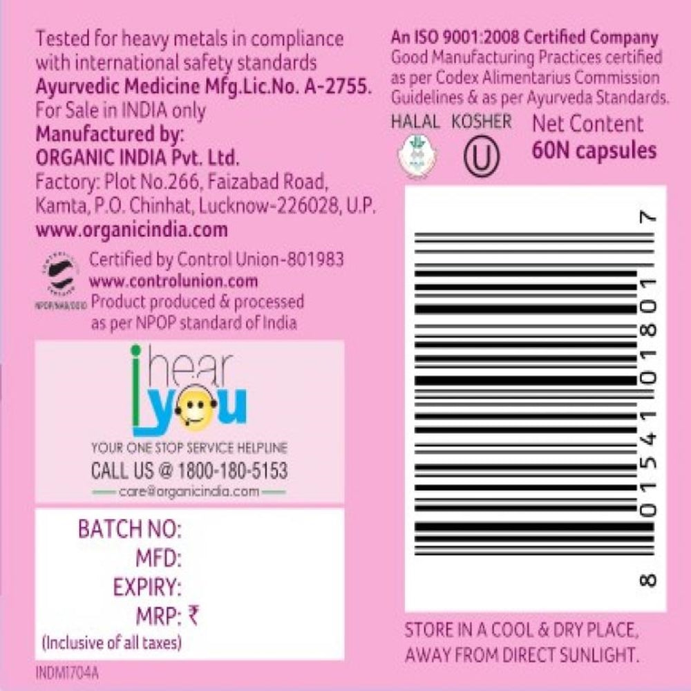 Organic India Trikatu 60 Capsules | Swadesiicart