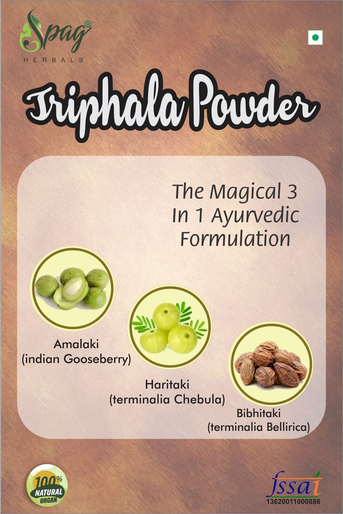 Spag Herbals Triphala Powder - Swadesiicart
