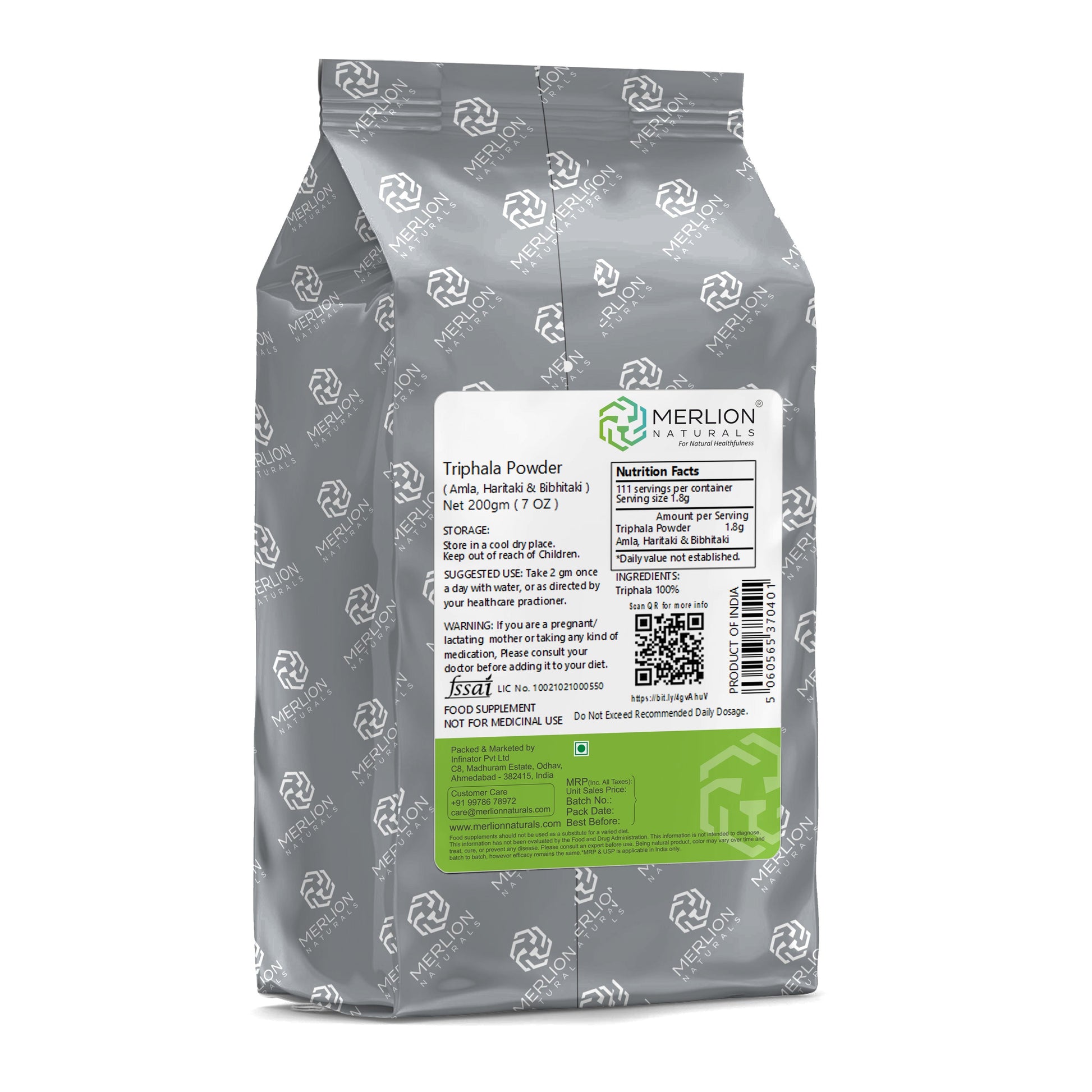 Merlion Naturals Triphala Powder - Swadesiicart