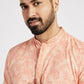 Ethnic India Peach Men's Kurta | Swadesiicart