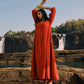 trueBrowns Carrot Cotton Dobby Kurta Pant Set | Swadesiicart