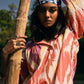 trueBrowns Pink Cotton Ikat Shirt Co-ord Set - Swadesiicart