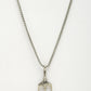 NVR Men's Silver-Plated Stainless Steel Geometric Charm Pendant With Chain | Swadesiicart