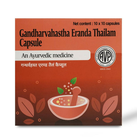 AVP Gandharvahastha Eranda Thailam Capsules | Swadesiicart