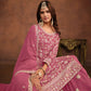 Anaita Pink Embroidered Faux Georgette Salwar Suit