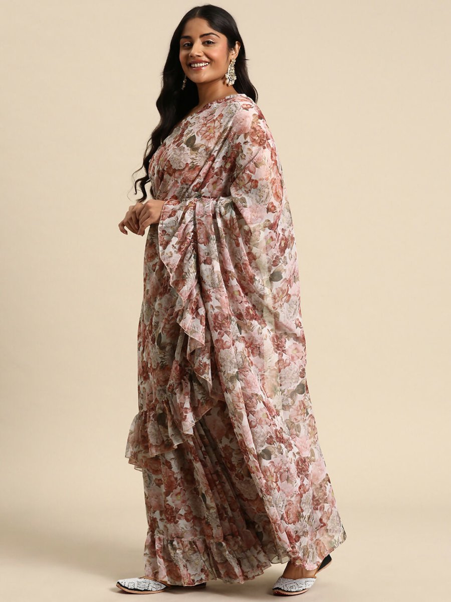 Ahalyaa Women's Traditional wear Saree - Pink | Swadesiicart