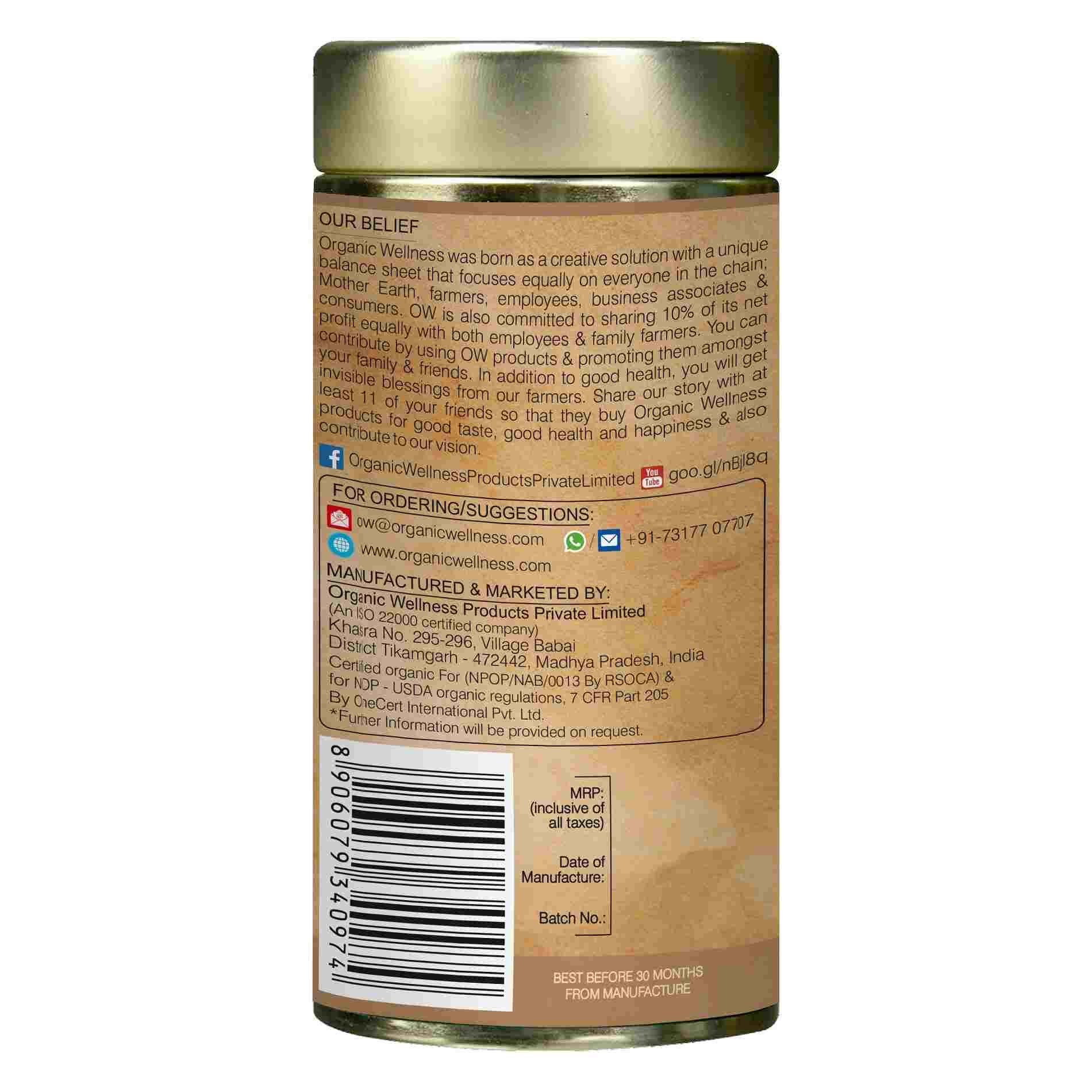 Organic Wellness Tulsi Moringa Tin Pack - Swadesiicart