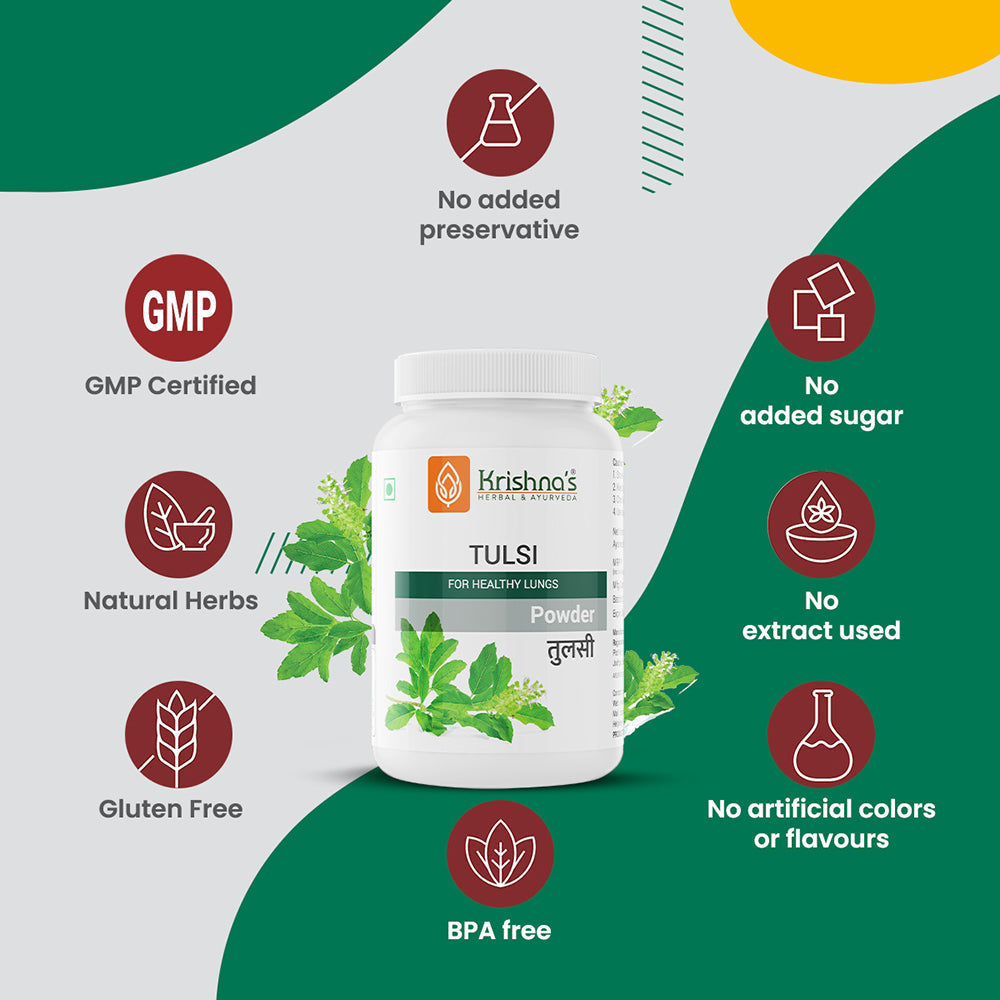 Krishna'S Herbal & Ayurveda Tulsi Powder | Swadesiicart