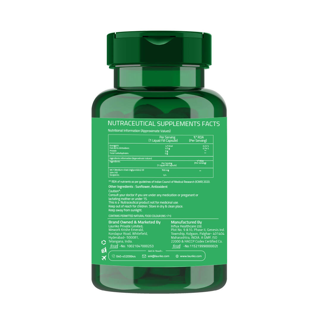 Laurik Mct Oil Capsules For Weightloss | Swadesiicart
