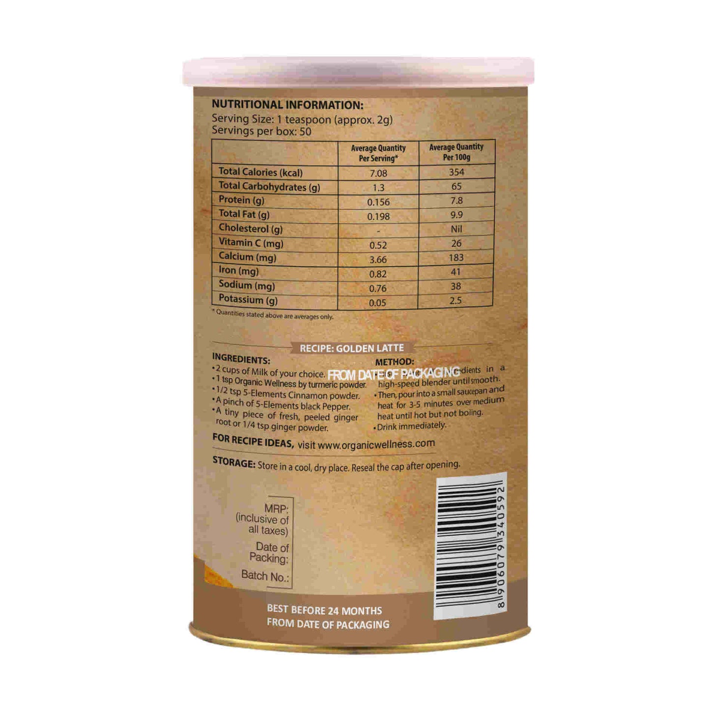 Organic Wellness Turmeric Powder - Swadesiicart