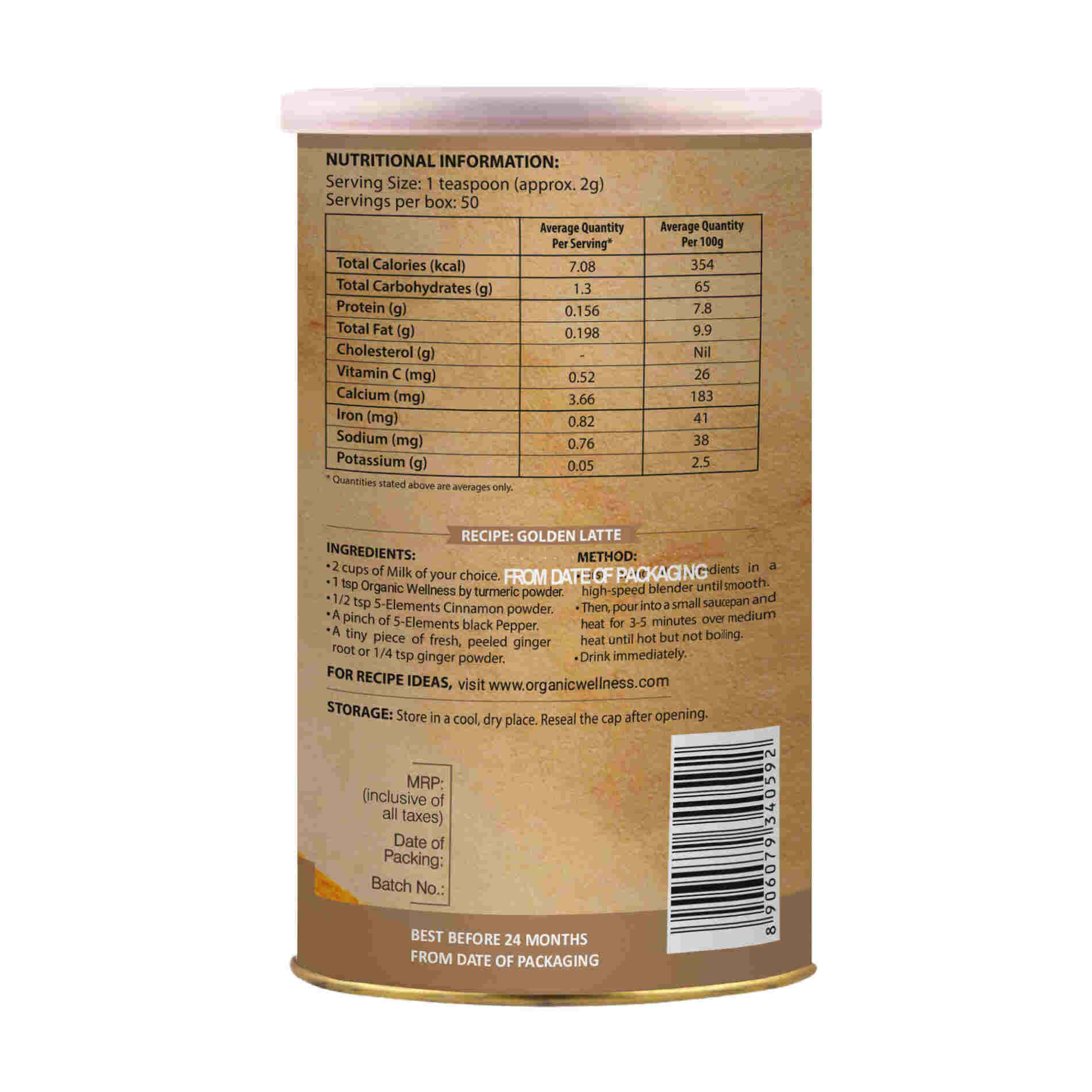 Organic Wellness Turmeric Powder - Swadesiicart