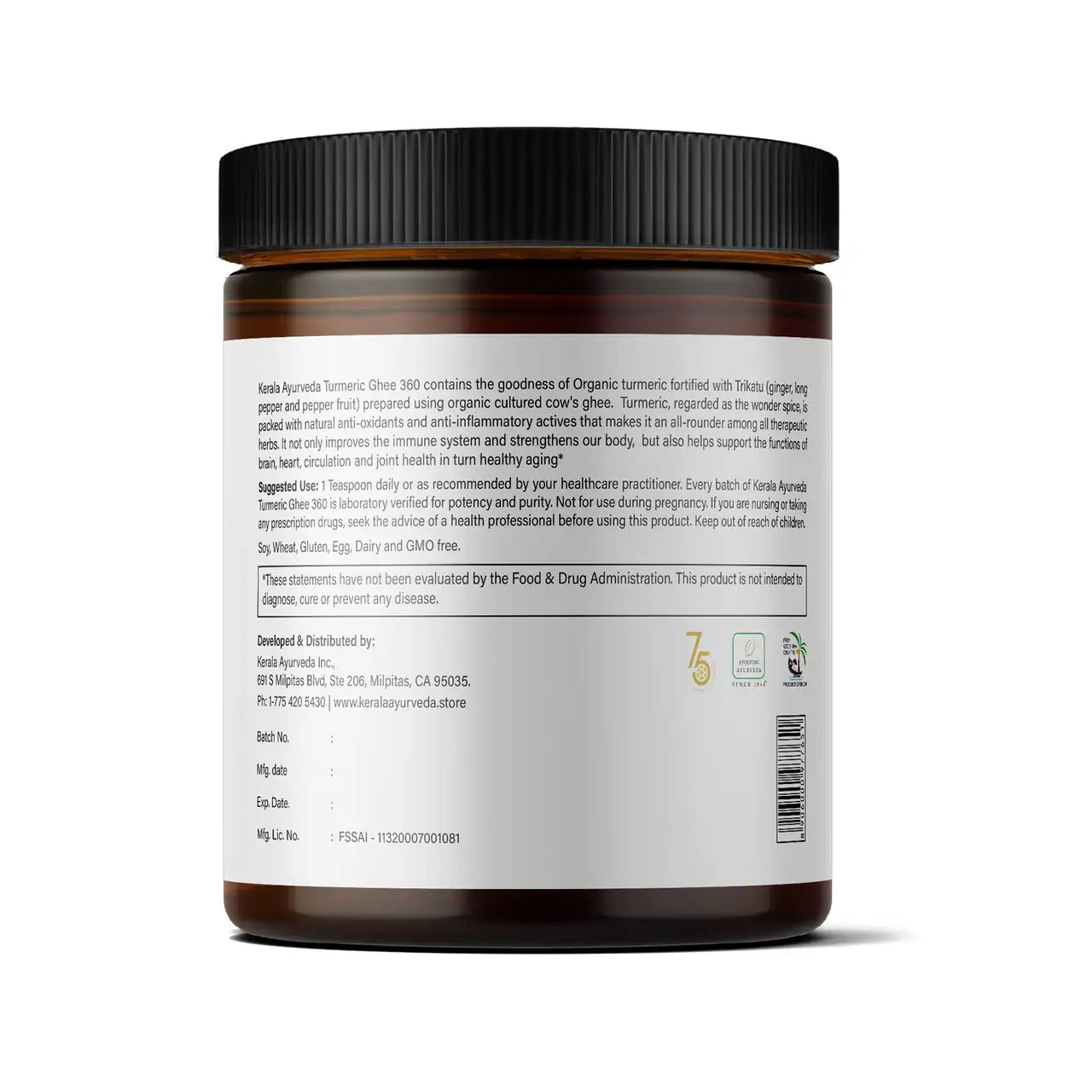 Turmeric Ghee 360 13.5 oz (400 ml)