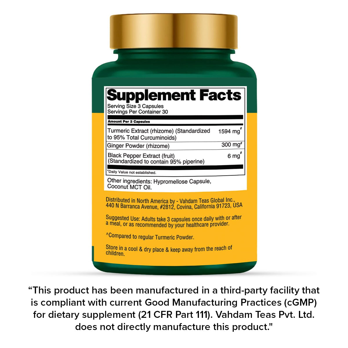 Turmeric Ginger with 1500mg Curcuminoids