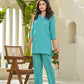 Yufta Turquoise Blue Co-Ord Set - Swadesiicart