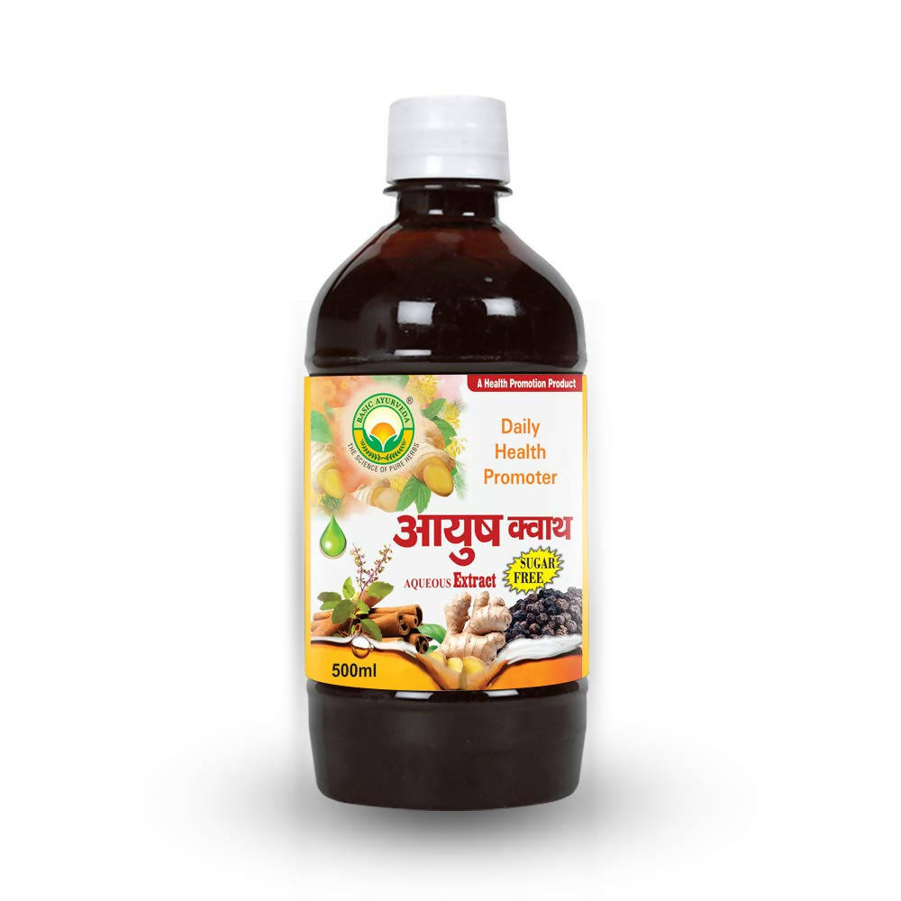 Basic Ayurveda Ayush Kwath Liquid Sugar-Free 500 ml