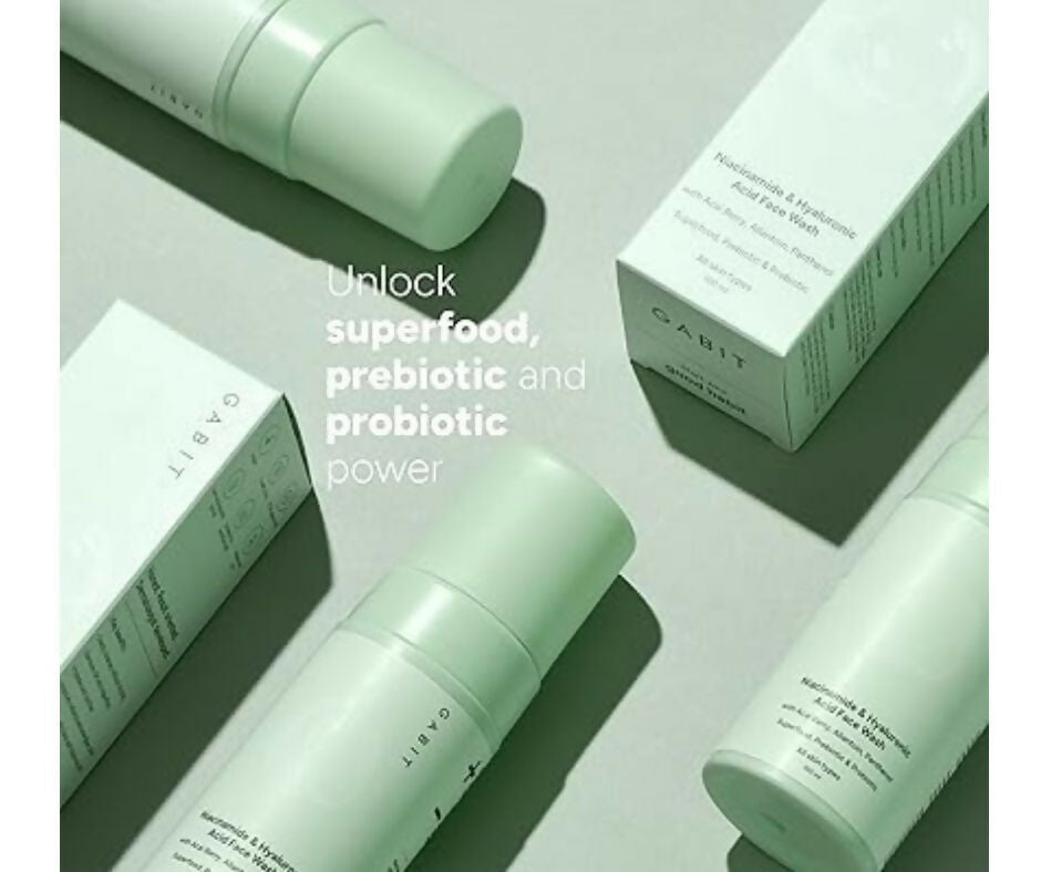 Gabit Niacinamide & Hyaluronic Acid Foaming Face Wash - Swadesiicart