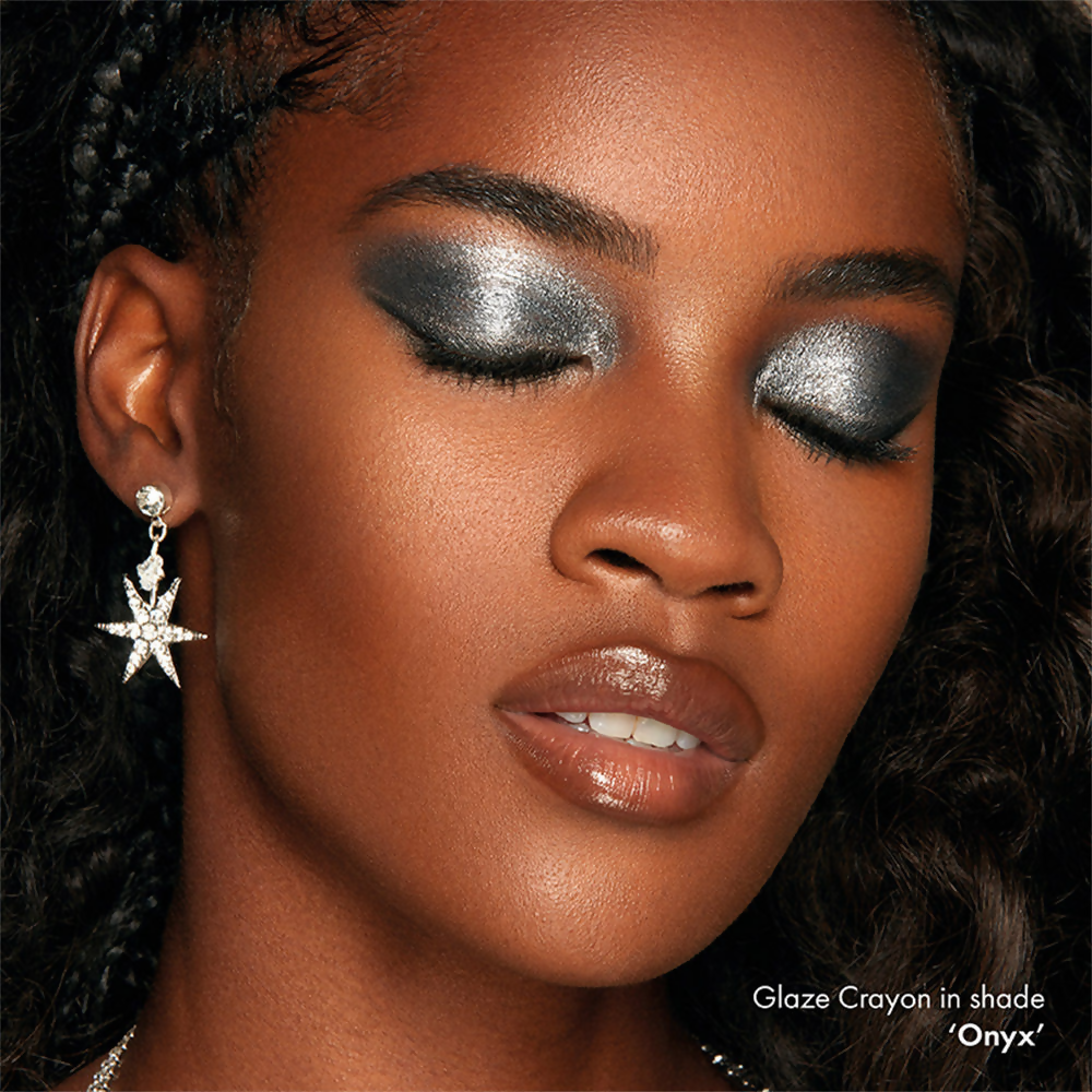 Iconic London Glaze Crayon - Onyx Dark Silver - Swadesiicart