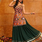AI Fashion Green Georgette Designer Navratri Wear Lehenga Choli Collection
