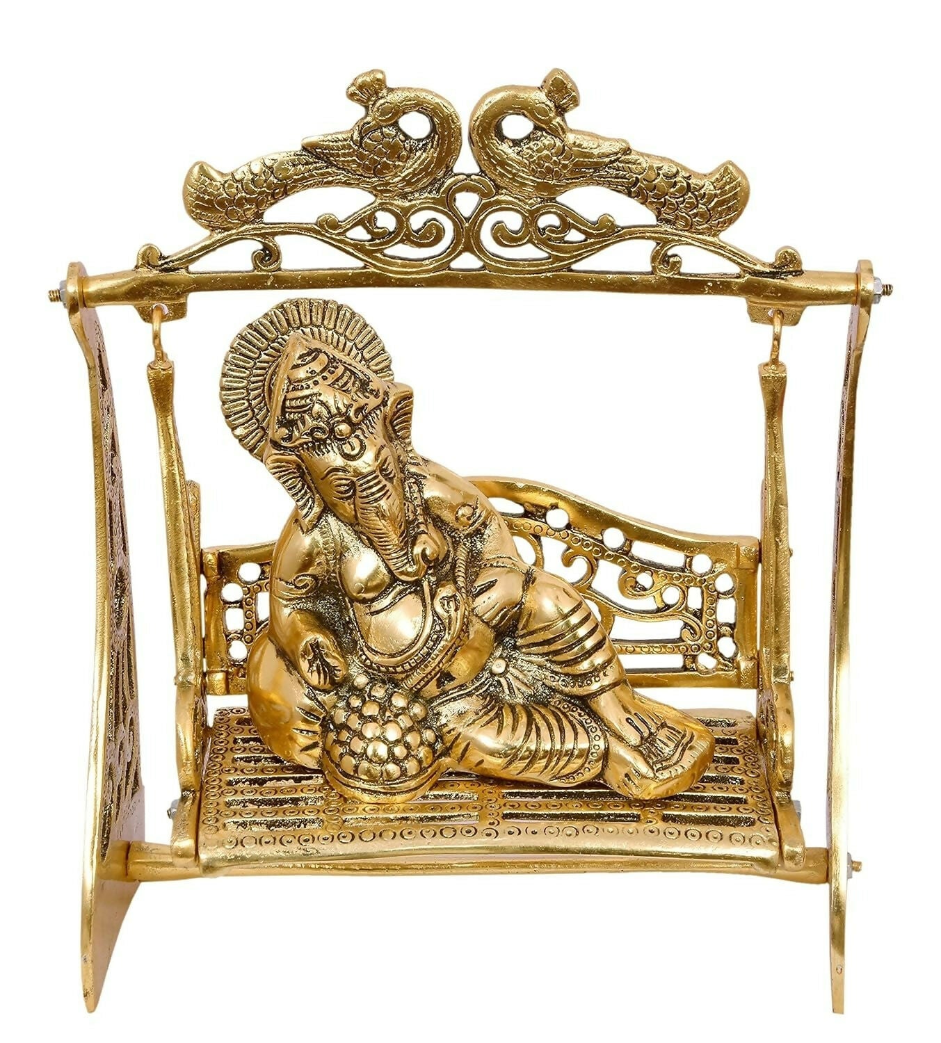 Nexplora Industries Metal Ganesh On Jhula Idol - Swadesiicart