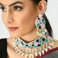 Mominos Fashion Johar Kamal Handicraft Multi Pearls Necklace with Earrings For Women - Swadesiicart