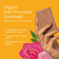 Cold-processed Organic Soap Bar Fortified with Lakadong Turmeric, Ghee & Rose