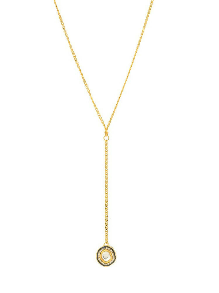 Gold Plated Kundan Necklace - Ruby Raang | Swadesiicart