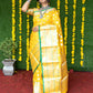 Jyoti Fashion Women's Yellow Soft Handloom Silk Zari Woven Saree with Blouse | Swadesiicart