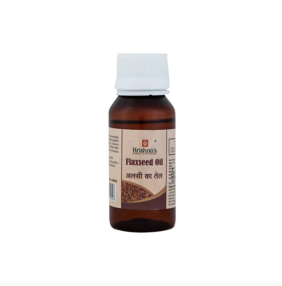 Krishna's Herbal & Ayurveda Flaxseed Oil | Swadesiicart