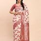 Shree Shyam Fashion Linen Cotton Maroon Saree