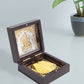 Golden Peacock Brown Wooden Ganesha Prayer Box | Swadesiicart