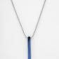 NVR Men's Set of 2 Gold & Blue Geomatric Pendent With Chain | Swadesiicart