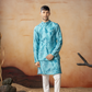 Breezy Leaves Print Cotton Nehru Jacket Set by Hilo Design