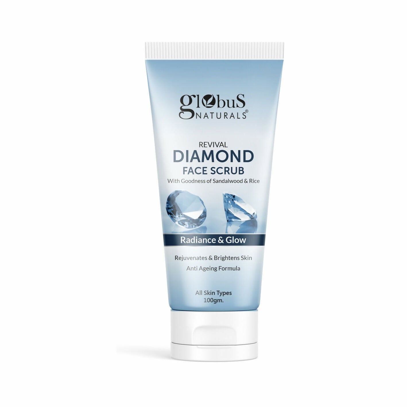 Globus Naturals Revival Diamond Face Scrub, Suitable For All Skin Types | Swadesiicart