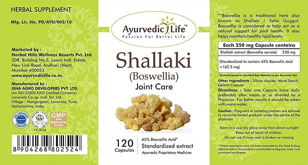 Ayurvedic Life Shallaki Capsules | Swadesiicart