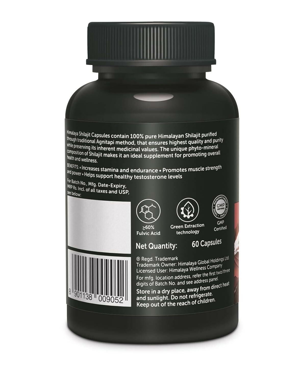 Himalaya Herbals SJ Capsules For Supports Healthy Testosterone Levels - Swadesiicart