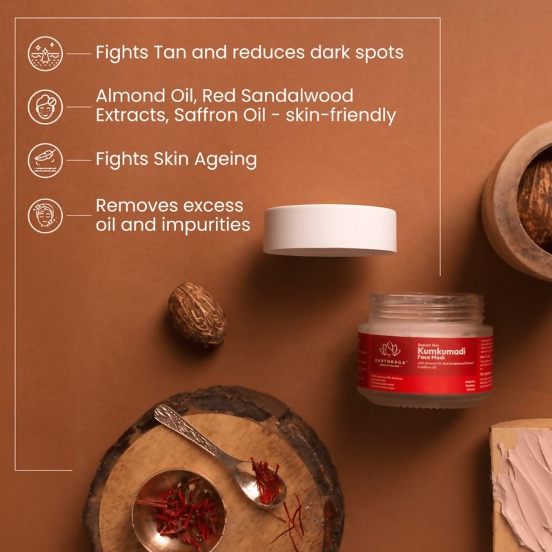 Earthraga Radiant Skin Kumkumadi Face Mask | Swadesiicart