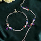 VOJ Set of 2 Mutli Color Meenakari Anklet - Swadesiicart