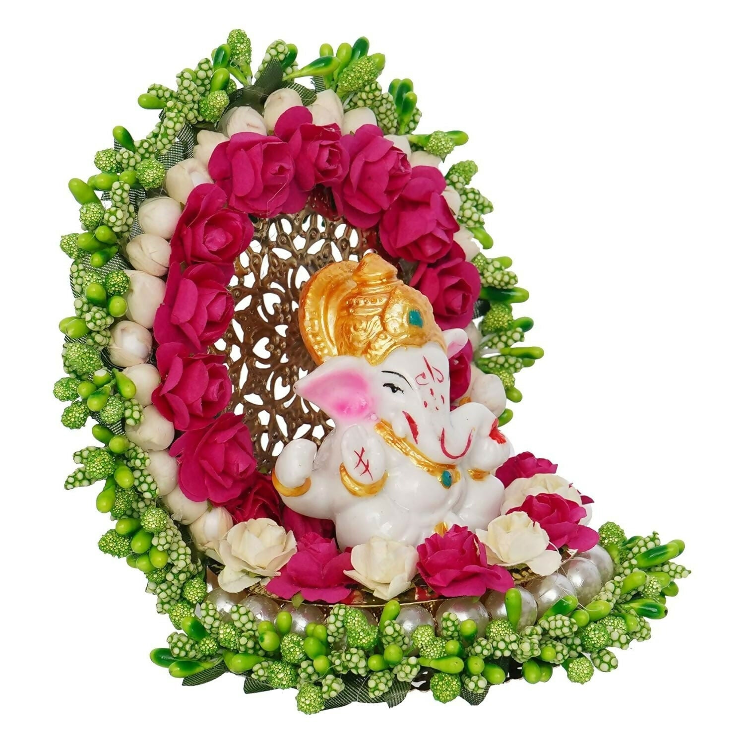 eCraftIndia Polyresin Lord Ganesha Idol - Swadesiicart