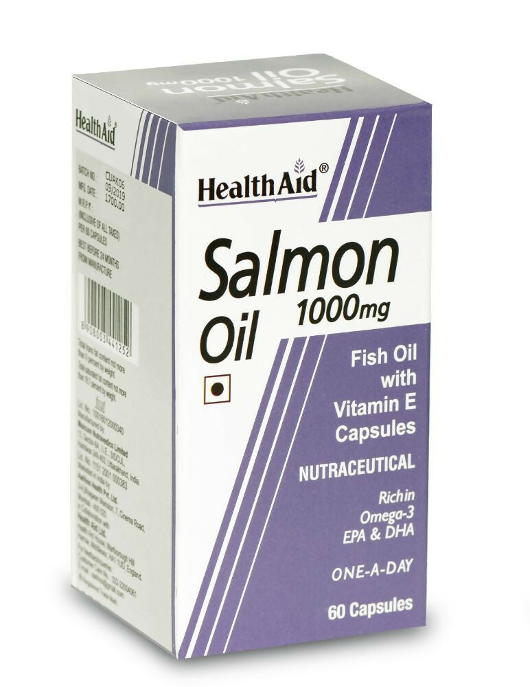HealthAid Salmon Oil 1000 mg Capsules - Swadesiicart