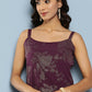 Ahalyaa Women's Traditional wear Kurta - Wine | Swadesiicart