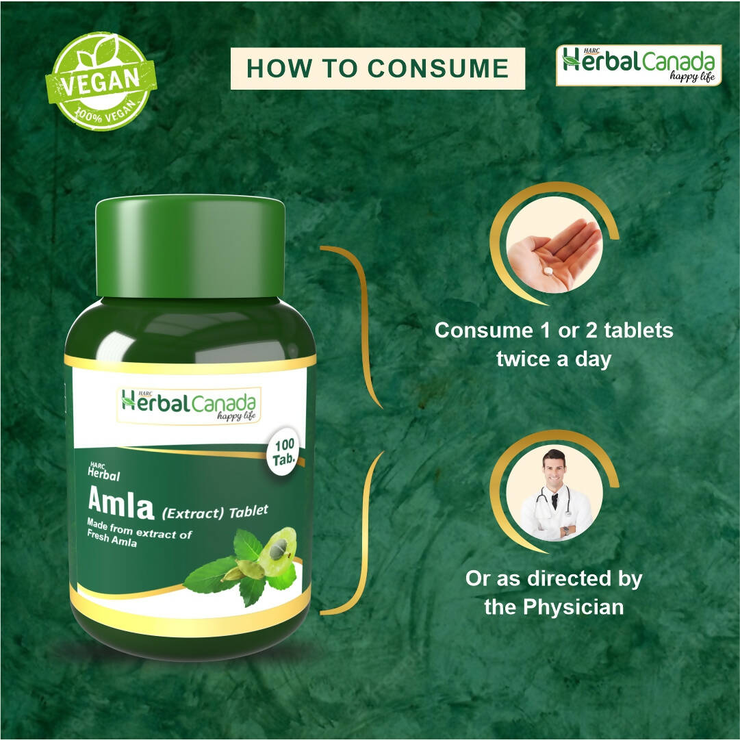 Herbal Canada Amla Extract Tablets - Swadesiicart
