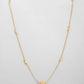 VOJ Gold-Polished Designer Piped Chain WithBig Gold Bead. | Swadesiicart