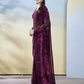 Wine Georgette Designer Printed Ready to Wear Saree - Samyana | Swadesiicart