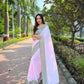 Vamsee Kajol Baby Pink Sana Silk Saree - Swadesiicart