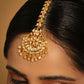 Nuyug 22K Gold-Plated Kundan Studded Maang Tikka Head Jewellery | Swadesiicart