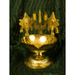 Spillbox Gold-Toned Brass Namah Kuber Diya Pooja Essential | Swadesiicart