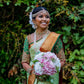 DEIANA'S Beautiful Designer Golden zari Soft Lichi Silk Saree - Pista - Swadesiicart