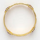 NVR Women's Set of 2 Gold-Polished Artificial Stones Handcrafted Traditional Bangles - Swadesiicart