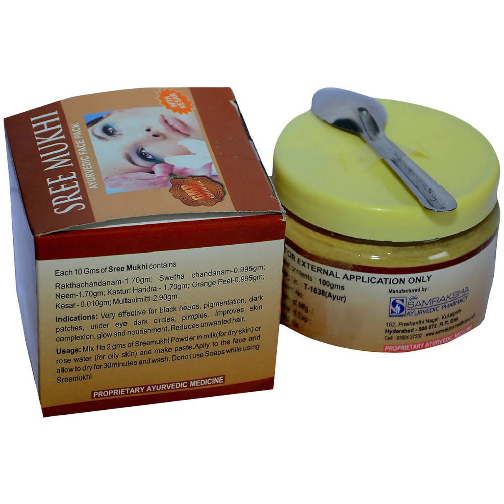 Samraksha Sree Mukhi Face Pack - Swadesiicart